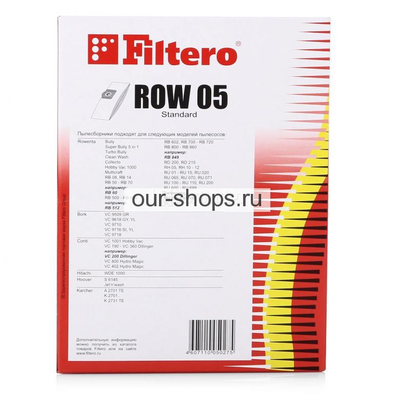 - Filtero ROW 05 Standard